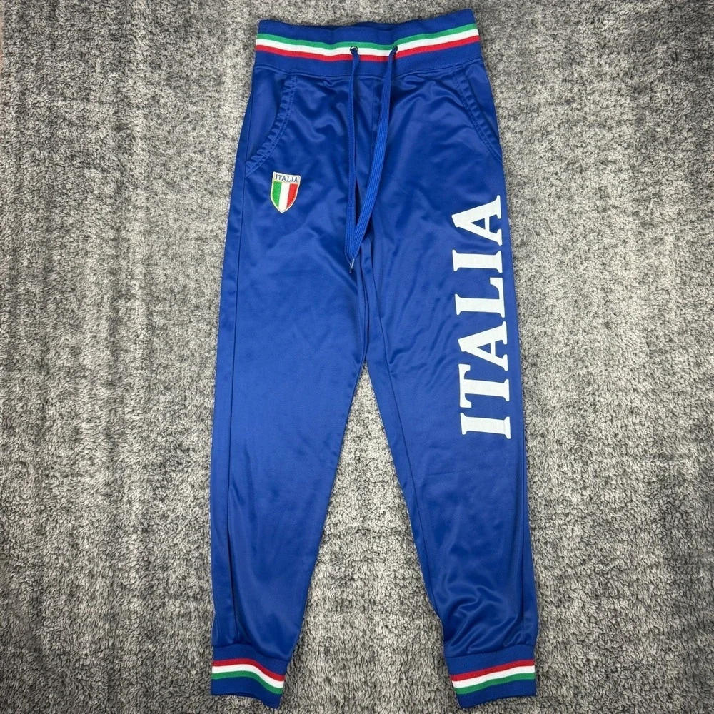 Italia Soccer Men's Small W27 L30 Track Pants Blue White Red Green National Team